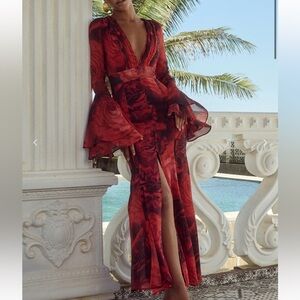 Sari maxi dress Giovanni Print